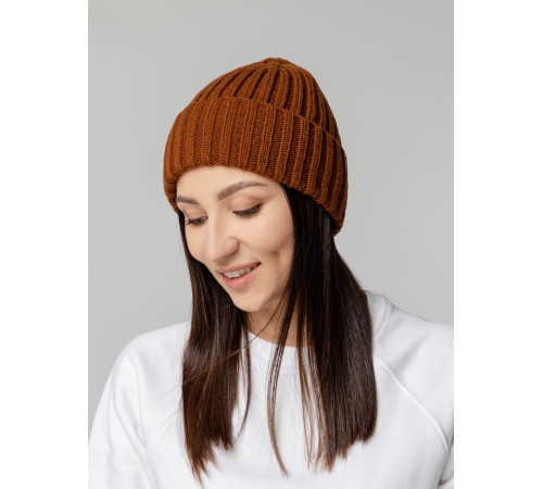 Шапка Uni, коричневая (терракота)