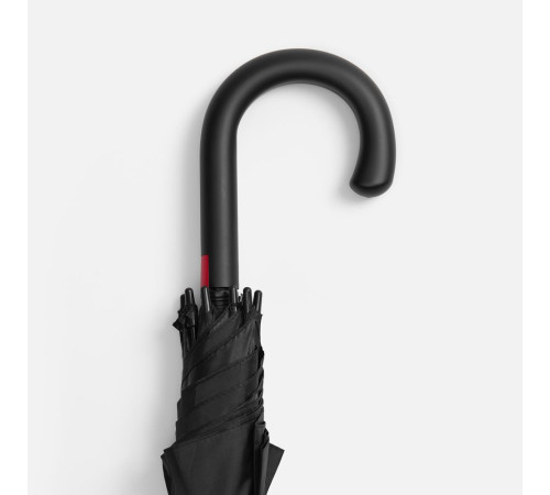 Зонт-трость Hidecolor с цветными спицами, черный с красным