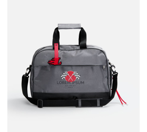 Спортивная сумка Atlantes, серая с черным