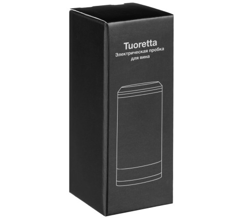 Электрическая пробка для вина Tuoretta, серебристая