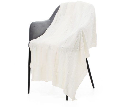 Плед Rombus, белый (молочный)