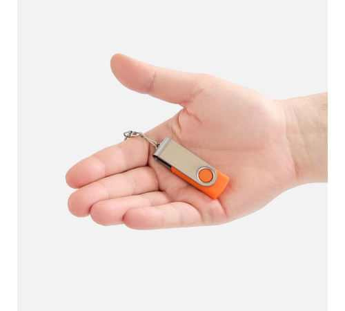 Флешка Twist, оранжевая, 8 Гб