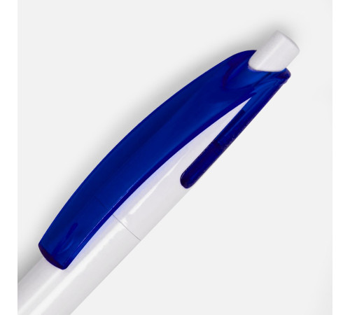 Ручка шариковая Bento, белая с синим
