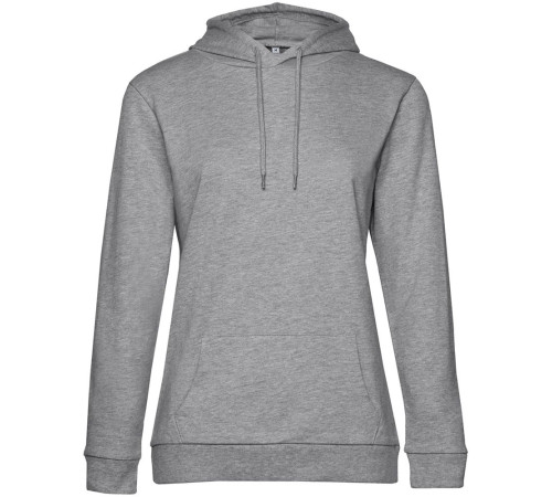 Толстовка с капюшоном женская Hoodie, серый меланж
