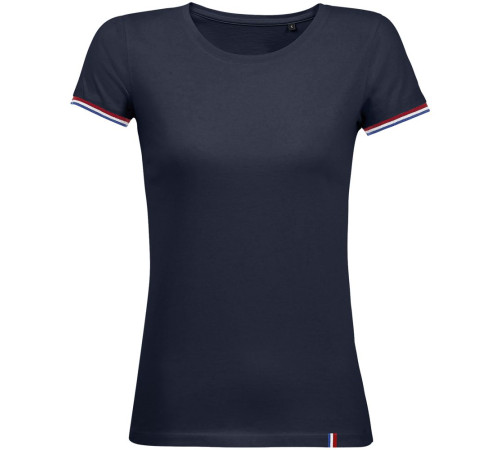 Футболка женская Rainbow Women, темно-синяя с ярко-синим