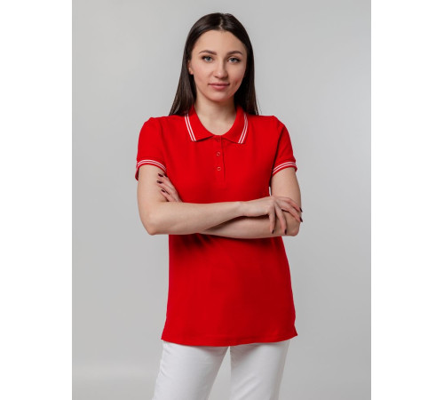 Рубашка поло женская Virma Stripes Lady, красная