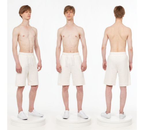 Шорты J3, молочно-белые