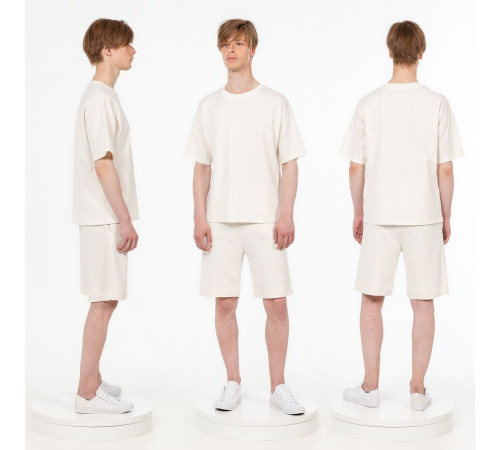 Футболка унисекс оверсайз T3, молочно-белая