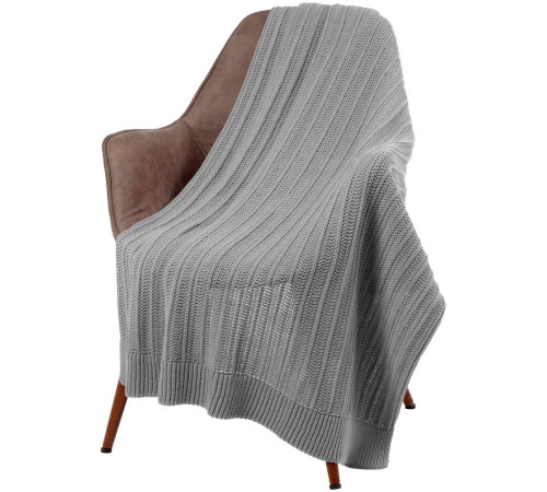 Плед Termoment, светло-серый