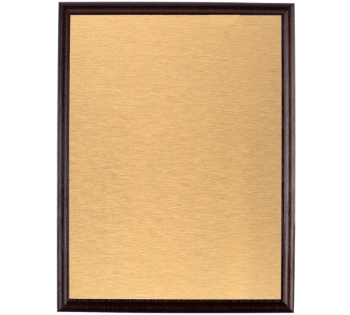 Плакетка Plaque, большая, вишня с золотистой пластиной