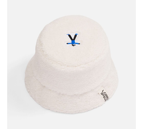 Панама Oblako, утепленная, молочно-белая