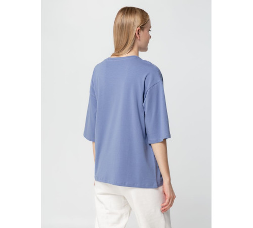 Футболка унисекс оверсайз Street Vibes, синяя (лавандовая)