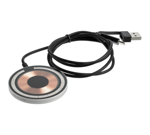 Магнитное зарядное устройство Cooper Rond, 15 Вт, серебристое