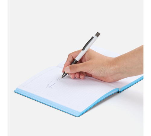 Ручка шариковая Digit Soft Touch со стилусом, белая