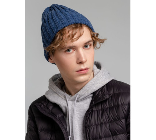 Шапка Norfold, синий меланж (джинс)