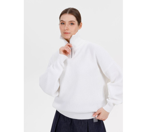 Джемпер Siluetti Birne, молочно-белый