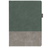 Ежедневник Horizon, недатированный, серый с зеленым