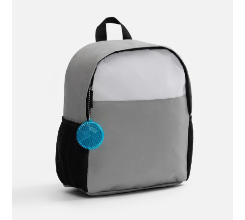 Пешеходный светоотражатель с цепочкой «Круг», синий