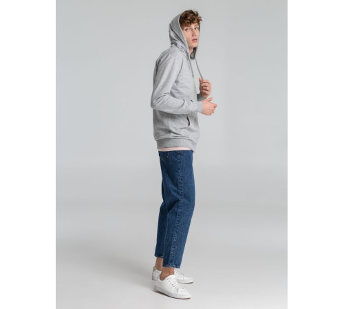 Толстовка на молнии с капюшоном Unit Siverga, серый меланж