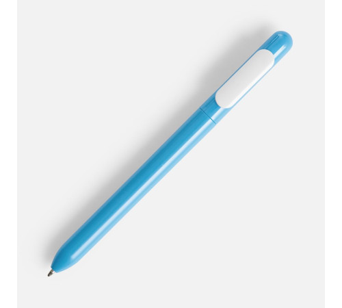 Ручка шариковая Swiper, голубая с белым