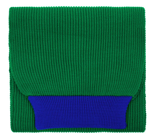 Шарф Snappy, зеленый с синим