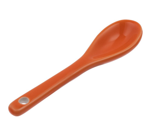 Кофейная кружка Pairy с ложкой, белая с оранжевой