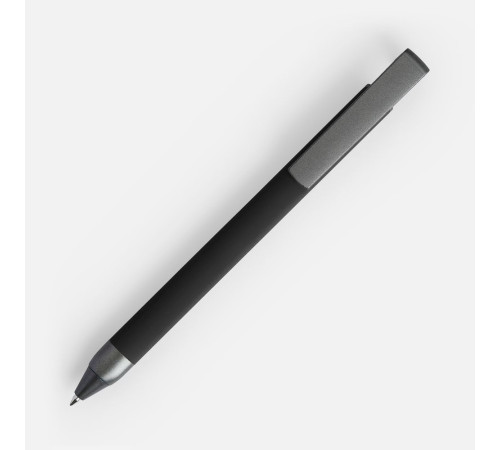 Ручка шариковая Standic с подставкой для телефона, черная