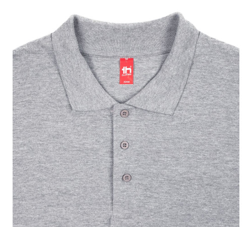 Рубашка поло мужская Adam, серый меланж