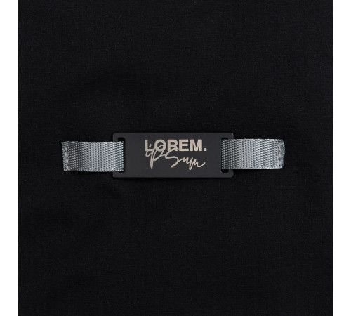 Шильдик металлический Kova, черный