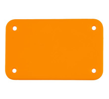 Лейбл из ПВХ Kreta, S, оранжевый неон