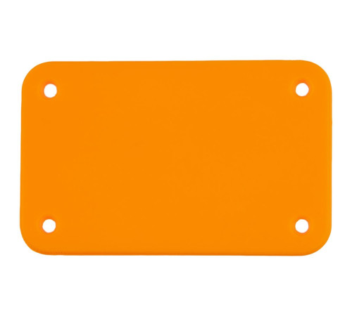 Лейбл из ПВХ Kreta, S, оранжевый неон