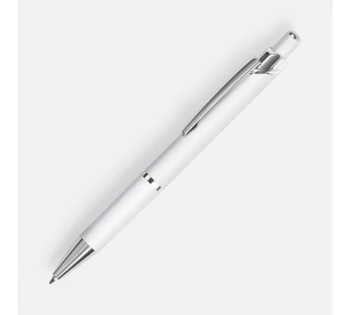 Ручка шариковая Chromos Soft Touch, белая