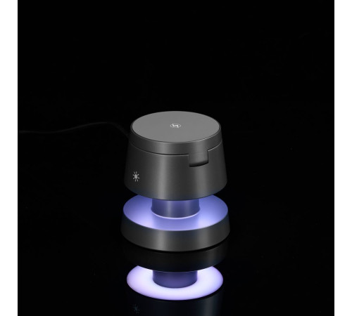 Станция беспроводной зарядки с подсветкой Lume, серая