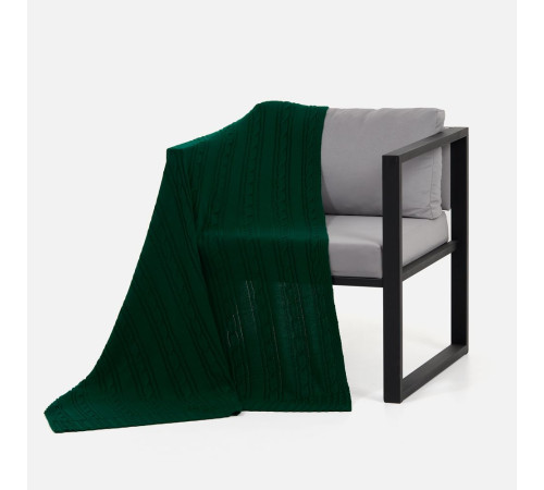 Плед Remitti, темно-зеленый (хвойный)