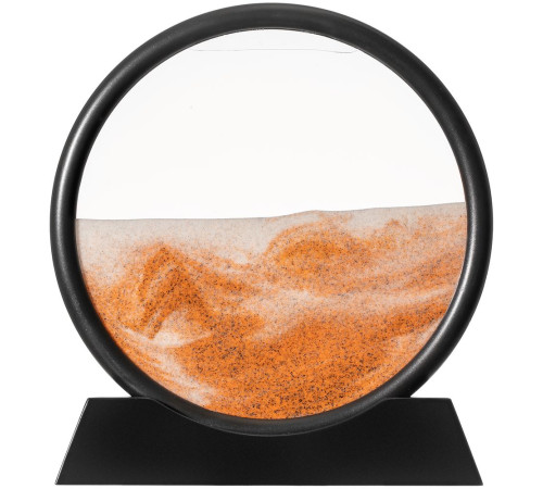 Песочная картина-антистресс Pleasantville, черная с оранжевым