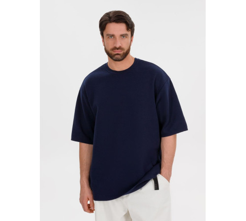 Джемпер с коротким рукавом Siluetti Volumica, темно-синий