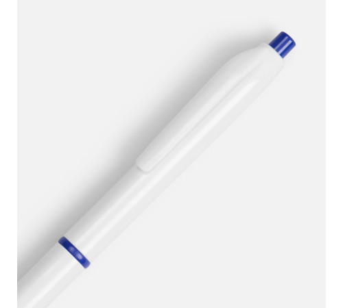 Ручка шариковая Bright Pop, белая с синим