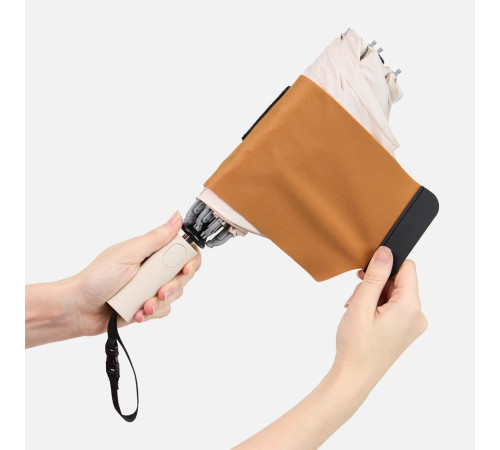 Зонт обратного сложения Easyroll, бежевый