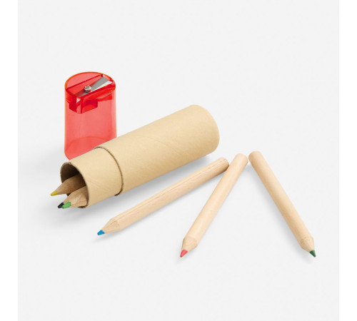 Набор карандашей Pencilvania Office с точилкой, красный