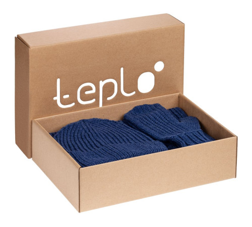 Набор Nordkyn с шарфом, синий меланж