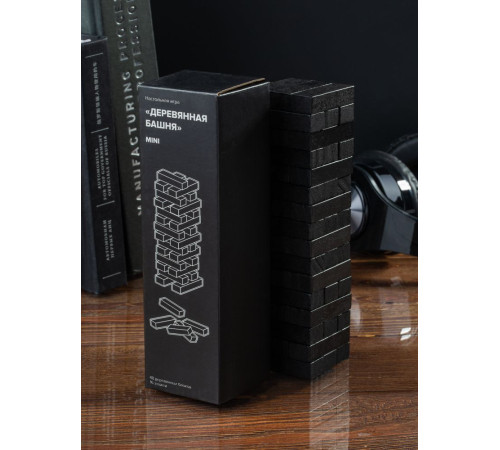 Игра «Деревянная башня мини», черная