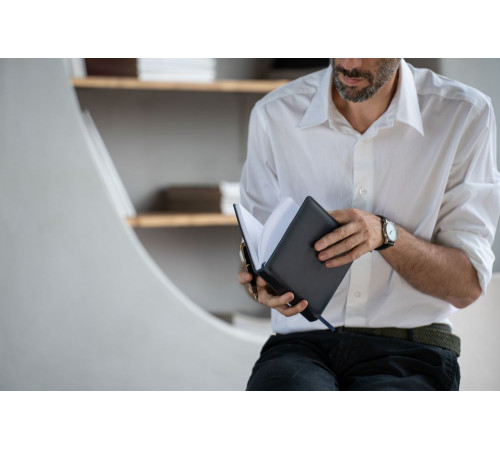 Еженедельник-портфолио Remini, недатированный, темно-синий