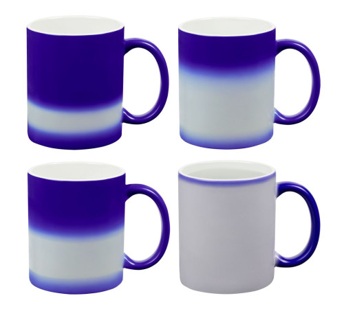 Кружка «Хамелеон», ver.2, матовая, синяя