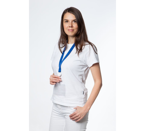 Лента для бейджа с ретрактором Retract, синяя