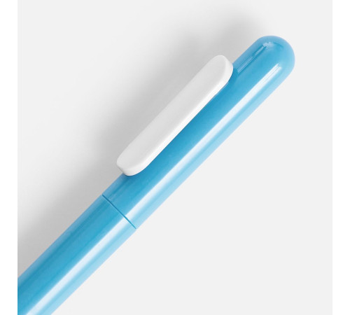 Ручка шариковая Swiper, голубая с белым