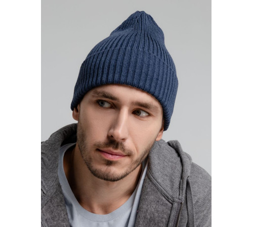 Шапка Stout, синий меланж