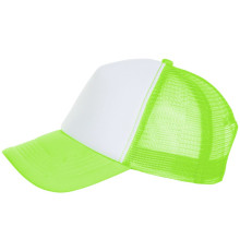 Бейсболка Bubble, зеленый неон с белым