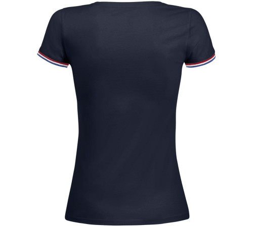 Футболка женская Rainbow Women, темно-синяя с ярко-синим