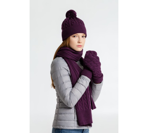 Варежки Heat Trick, баклажановые