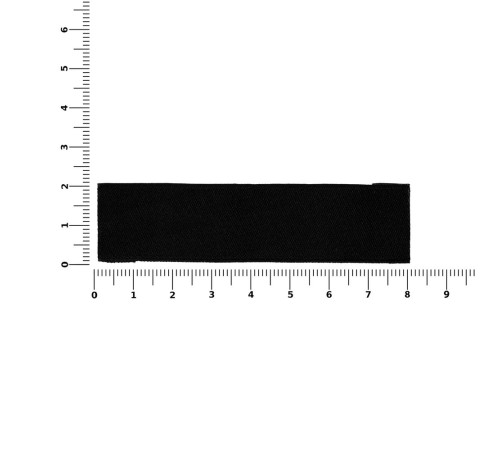 Лейбл тканевый Epsilon, S, черный